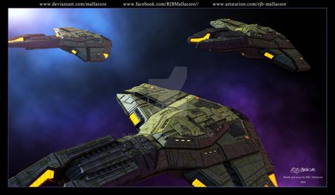 Star Trek - Cardassian Attack Ship - 2022 by Mallacore on DeviantArt Space Movies, Starship Concept, Star Trek Art, Out Of Space, Starship Design, Star Trek Ships, Spaceship Design, Space Stars, New Star Wars