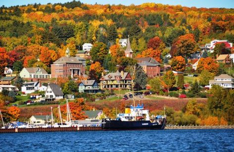 It's never too early to start planning your trip to see the beauty of Wisconsin Fall Colors! When you stay at our Bayfield WI bed and breakfast, you can experience the Bayfield Apple Fest, Apostle Islands National Lakeshore, and fun activities on Lake Superior this fall. Bayfield Wi, Wisconsin Waterfalls, Bayfield Wisconsin, Wisconsin Fall, Autumn Waterfalls, Apostle Islands, Waterfall Adventure, Luxury Magazine, Fashion Culture