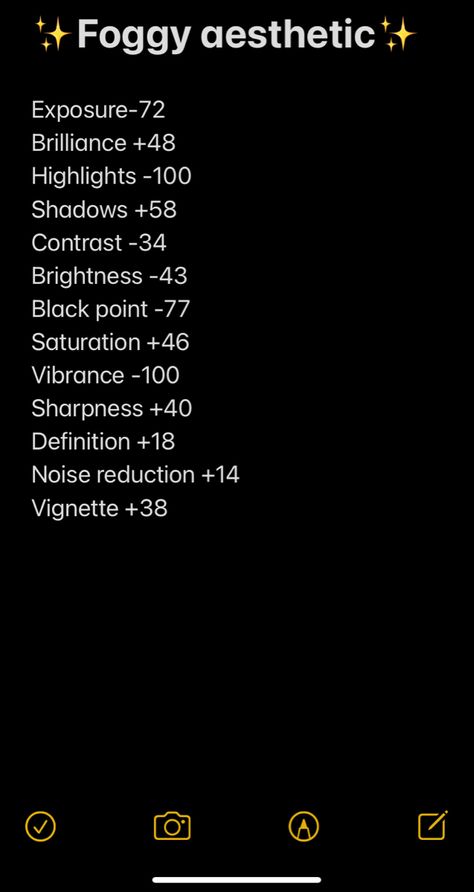 Aesthetic Effects For Photos, Ios Photo Edit Settings, Ios Camera Filter, Ios Filter Edit, Ios Photo Edit, Ios Filter, Phone Filters, Foggy Aesthetic, Custom Filters