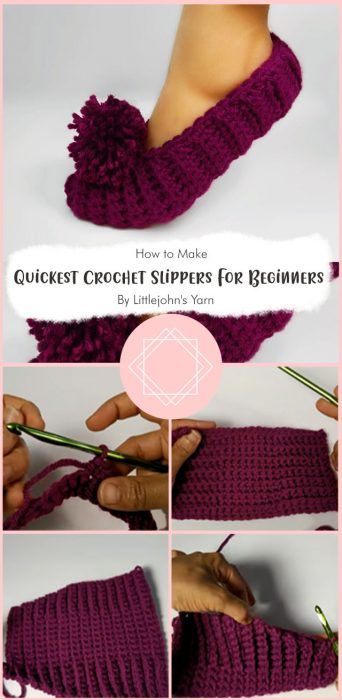 Crochet Slippers For Beginners, Crochet House Slippers, Crochet Ballet, Pretty Slippers, Diy Crochet Slippers, Easy Crochet Slippers, Crochet Slipper, Pom Pom Slippers, Crochet Slippers Free Pattern