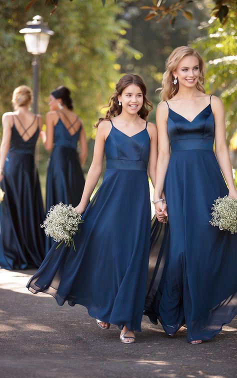 Sorella Vita Jr Bridesmaid J4022 Bridesmaid 9088 Sorella Vita Bridesmaid Dresses, Mermaid Long Bridesmaid Dresses, Pretty Bridesmaid Dresses, Spaghetti Strap Bridesmaids Dresses, Custom Bridesmaid Dress, Navy Bridesmaid Dresses, Long Bridesmaid Dress, Satin Bridesmaid Dresses, Blue Bridesmaids