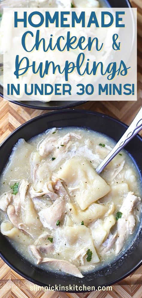 ministrymeals! Easy Chicken And Dumplins, Easy Homemade Chicken And Dumplings, Homemade Chicken Dumplings, Homemade Chicken And Dumplings Recipe, Quick Chicken And Dumplings, Easy Chicken Dumpling Recipes, Dumplings Easy, Dumplings Chicken, Easy Dumplings Recipe