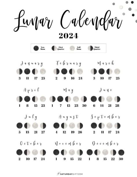 Moon Phase Calendar - Cute & Free Printable 2 Full Moon Calendar, Chinese Lunar Calendar, Printable Yearly Calendar, Calendar Designs, Moon Meaning, Moon Phase Calendar, Moon Journal, Moon Calendar, Custom Calendar