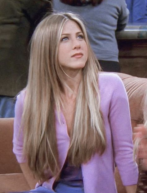 Rachel Green Hair Blonde, Jennifer Anniston Hair Friends, Rachel Green Aesthetic Icon, Jennifer Aniston Blonde Hair, Rachel Green Hair Long, Jennifer Anniston Hair Color, Rachel Green Long Hair, Rachel Green Hair Color, Rachel Friends Hair