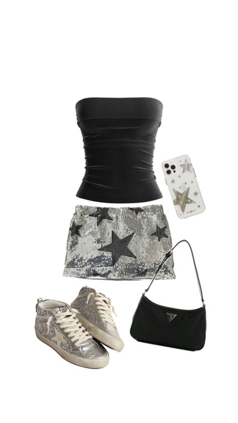 outfit inspo!! star outfit #outfitinspo #goldengoose #goingout #college #stars #starry #staroutfit #halloween #halloween costume Star Outfit, Halloween Halloween, Night Outfits, Halloween Costume, Starry Night, Night Out, Going Out, Stars, Halloween