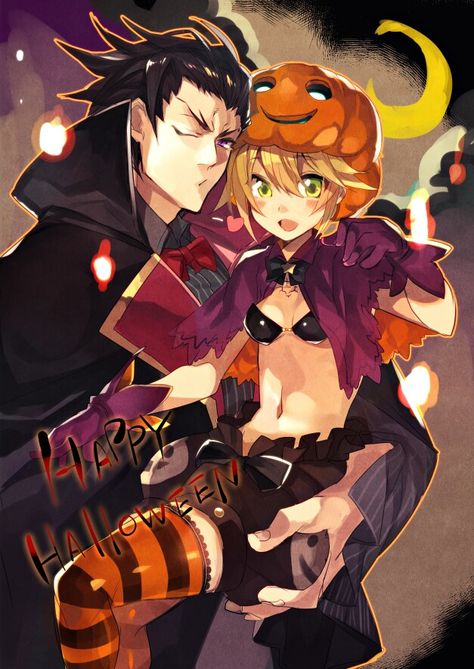 BlazBlue Happy Halloween  Kagura & Noel Kagura Mutsuki, Noel Vermillion, Happy Halloween, Halloween, Anime, Art