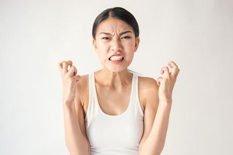 Angry People, Angry Women, Angry Girl, Cbd Gummies, Angry Face, Different Emotions, Nursing Jobs, Cartoon Faces, Beauty Portrait