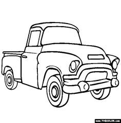 Monster Truck Coloring Pages, Blue Truck, Old Truck, Old Pickup, Truck Coloring Pages, Jacked Up Trucks, Online Coloring Pages, Christmas Truck, Vintage Truck