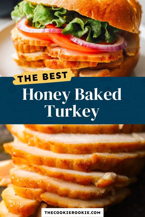 Honey Baked Turkey, Honey Maple Turkey Breast, Honey Roasted Turkey Recipes, Honey Roasted Turkey, Honey Baked Turkey Copycat, Honey Turkey Breast, Honey Baked Turkey Breast Copycat, Honey Baked Ham Turkey Breast Copycat, Honey Baked Turkey Breast