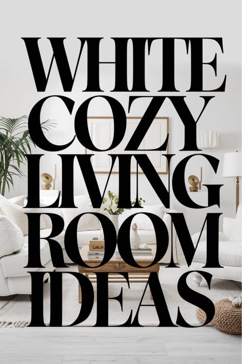 Discover the serene beauty of a white cozy living room. This pin showcases elegant decor ideas that create a peaceful and inviting space for relaxation or hosting guests. Embrace the simplicity and warmth of neutral tones in your own home with these inspiring design concepts. Whether you are looking to redecorate your current space or seeking inspiration for a new project, this pin will help you achieve a sophisticated and comfortable living area that radiates tranquility and style. White Sectional Living Room Ideas, White Wall Living Room Ideas, White Cozy Living Room, White Living Room Ideas, White Walls Living Room, Cozy Living Room Ideas, White Living Room Decor, White Sectional, Hosting Guests