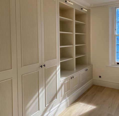 Bronze Handles, Instagram Site, Cabinet Door Styles, Built In Cupboards, Upstairs Hallway, Build A Closet, Closet Cabinets, Built In Cabinets, Notting Hill