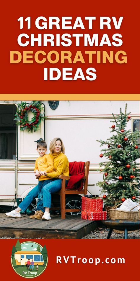 11 Great RV Christmas Decorating Ideas. RV ideas, RV hack, RV campers, RV and campers, RV makeover, RV camping ideas, camper, ideas RV living, camper hacks, camper trailer hacks, RV homes, camping RV, tiny RV, RV living, RV ideas trailers, camper life, RV living ideas, rv trailer, living in rv, motorhome, RV life, RV ideas motorhome, RV tips, RVs, RV living, RV trips, RV camping tips, family RV, RV campgrounds, RV maintenance, RV essentials, RV accessories #rv #camper #rvlife Camper Trailer Hacks, Rv Christmas Decorations, Rv Camping Ideas, Rv Living Ideas, Rv Hack, Trailer Hacks, Rv Christmas, Rv Essentials, Christmas Trailer