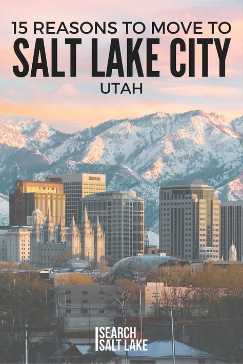 15 Reasons to Move to Salt Lake City, Utah... right now. I mean it literally,,, start packing... "What am I doing tonight? Ohh nothing, just moving to Salt Lake City" Utah Skiing, Utah Travel, Utah Usa, Salt Lake City Utah, Ski Trip, Florida Keys, Oh The Places Youll Go, Lake City, Salt Lake City