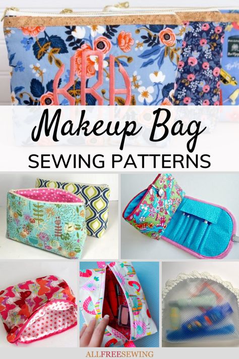 Toiletry Bag Pattern Free, Makeup Bag Tutorials, Cosmetic Bag Tutorial, Bag Sewing Patterns, Makeup Bag Pattern, Toiletry Bag Pattern, Cosmetic Bag Pattern, Diy Makeup Bag, Diy Travel Bag