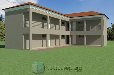 Two Room Rental Apartment Floor Plans | Rental Property | Nethouseplans Small Apartment Architecture Design, Rental House Plans, Kit Net, Tuscan House Plans, One Bedroom House Plans, Double Storey House Plans, Modern Contemporary House, Single Storey House Plans, House Plans South Africa