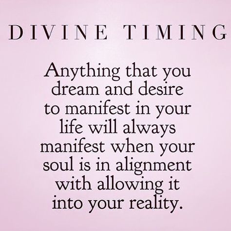 Divine timing. #spirituality #timing #quotes #manifest Timing Quotes, Yoga Kundalini, Spiritual Ascension, Magic Quotes, Spiritual Love, Divine Timing, Soulmate Quotes, Time Quotes, Manifestation Quotes