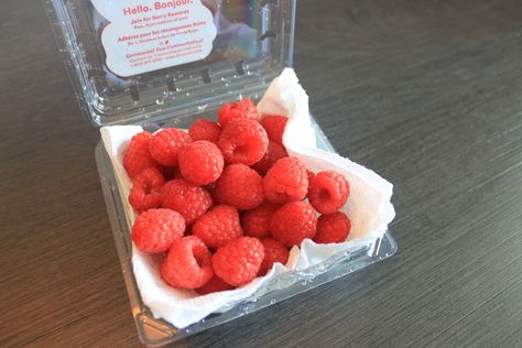 How to Store Raspberries and Keep 'Em Fresh How To Keep Raspberries Fresh Longer, Raspberry Storage In Fridge, How To Store Raspberries In Fridge, Storing Raspberries In Fridge, Storing Berries, College Dining Hall, Matzah Ball Soup, Matzah Ball, Jewish Deli