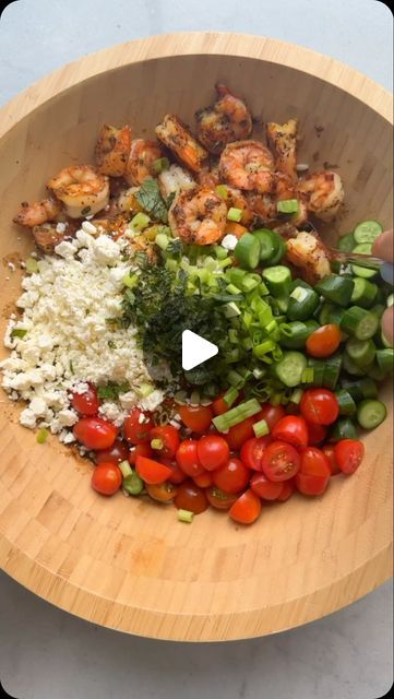 Yumna | Feel Good Foodie on Instagram: "Shrimp orzo salad is an easy refreshing recipe made with pasta, fresh vegetables and feta cheese - perfect for picnics, cookouts, lunchboxes and meal prep! 🍤🥗

Comment “recipe” for a link to the full recipe.
https://feelgoodfoodie.net/recipe/shrimp-orzo-salad/" Shrimp And Feta Pasta Salad, Shrimp Orzo Salad, Shrimp Orzo, Feel Good Foodie, Feta Pasta Salad, Pasta Fresh, Recipe Shrimp, Orzo Salad, Feta Pasta