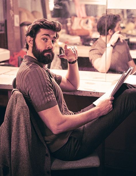 John Krasinski, Clipboard, Famous Faces, Man Crush, Hottest Celebrities, Bearded Men, Modern Luxury, Celebrity Crush, Gq