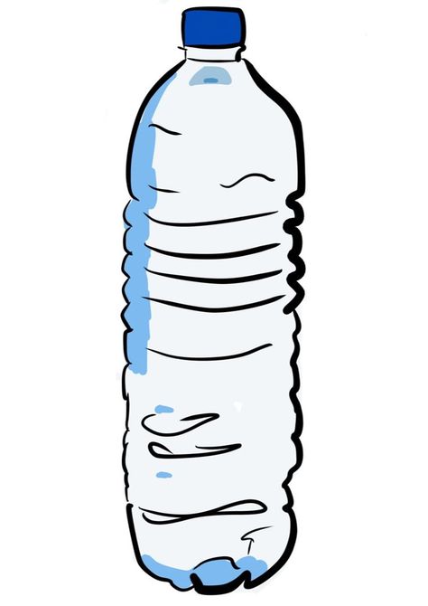 Water Bottle Digital Sketch 1 Bottle Drawing Sketch, Water Bottle Tattoo, Drawing Bottle, Water Bottle Drawing, Bottle Tattoo, Bottle Drawing, Water Drawing, Art Tutorials Drawing, Drawing Sketch