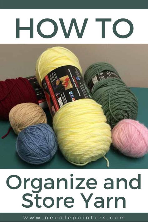 If you are a knitting enthusiast, an avid crocheter, a weaving fan, or a general craft lover, you probably have a stash of yarn. How to store the yarn stash to keep it in good shape and organized so colorful hanks, skeins and balls of yarn can be found at a glance and accessible can be a challenge. How To Store Yarn Ideas, How To Organize Yarn Stash, How To Store Yarn How To Organize, Yarn Ball Storage, Yarn Organization Ideas Small Spaces, Ways To Store Yarn, Yarn Storage Ideas Organizing, Diy Yarn Storage Ideas Small Spaces, Yarn Stash Organization