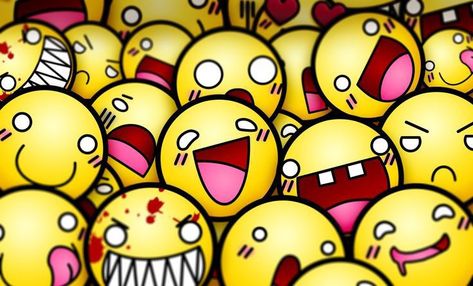 Smiley Faces, Smiley, Wallpapers, Yellow, Red