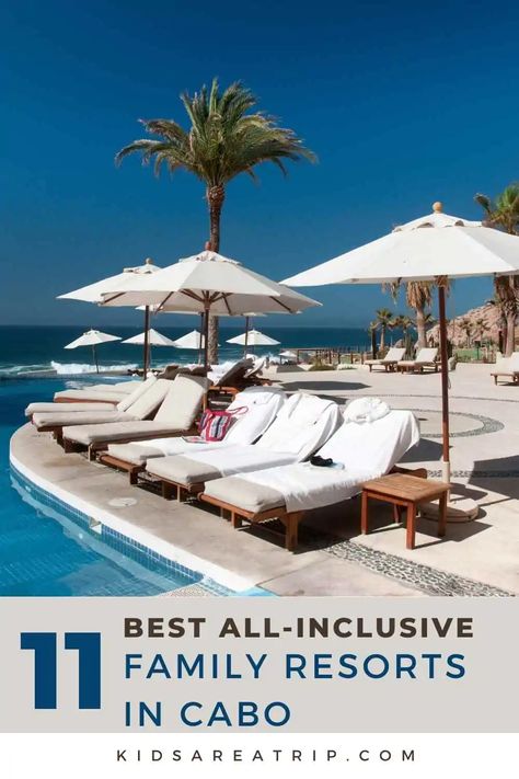 If you are looking for the best Cabo resorts for kids, you've come to the right place. We have recommendations for all price points and we sure they will make for a Mexico family vacation everyone will love! - Kids Are A Trip | Cabo resorts all inclusive| Cabo resorts for families| Cabo san lucas resorts| Cabo san lucas all inclusive resorts| best Cabo resorts all inclusive| best resorts in Cabo san lucas| best Cabo resorts| best all inclusive resorts in Cabo Cabo Family Vacation, Cabo San Lucas Family Vacation, Best Cabo Resorts All Inclusive, Cabo All Inclusive Resorts, Cabo San Lucas Resorts, Cabos San Lucas Mexico, Villa Del Palmar Cabo, Mexico Family Vacation, Cabo Trip