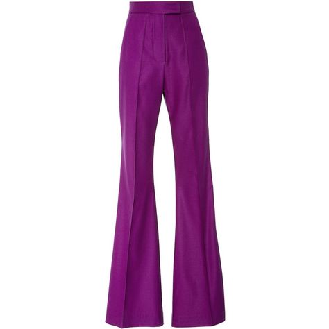 Racil     Ziggy Flared Tuxedo Trousers (6.914.905 IDR) ❤ liked on Polyvore featuring pants, racil, purple, tuxedo trousers, pleated pants, pleated trousers, flare pants and flare trousers Purple Flair Pants, Purple Tuxedo, Flair Pants, Purple Fits, Sailor Pants, Purple Pants, Tuxedo Pants, Flared Trousers, Pleated Trousers