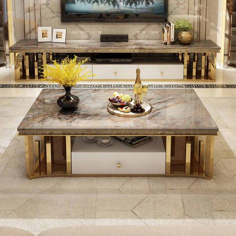 High quality Marble Coffee Table /Tea Table/Sofa table for Living Room|Coffee Tables| - AliExpress Centre Table Design Modern, Center Table Living Room Luxury, Table Design For Living Room, Centre Table Living Room, Centre Table Design, Meja Sofa, Tea Table Design, Center Table Living Room, Central Table