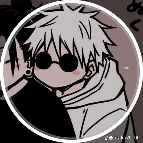 Gojo Cute Icon, Gojo Profile Picture, Satosugu Matching Icons, Gojo And Getou Match Icons, Jjk Icons, Emo Pfp, Recent Anime, Creative Profile Picture, Anime Backgrounds Wallpapers