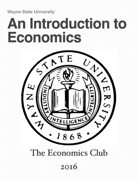 An Introduction to Economics Economic Principles, Wayne State University, Economics Books, Wayne State, Gross Domestic Product, Monetary Policy, Religious Books, Ebook Pdf, State University