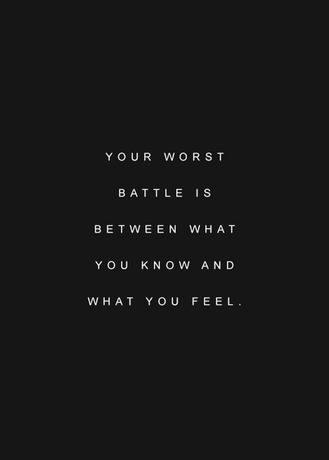 Your worst battle... Motivation Poster, Infj, The Words, Great Quotes, Quotes Deep, Inspirational Words, Cool Words, Words Quotes, Wise Words