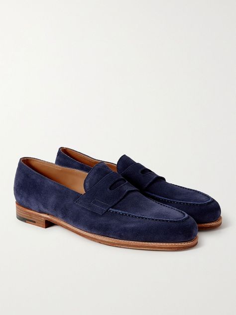 John Lobb- Men’s Loafers Smart And Casual, John Lobb, Gentleman Style, Penny Loafers, Suede Shoes, Mr Porter, Fashion Advice, Loafers Men, Smooth Leather