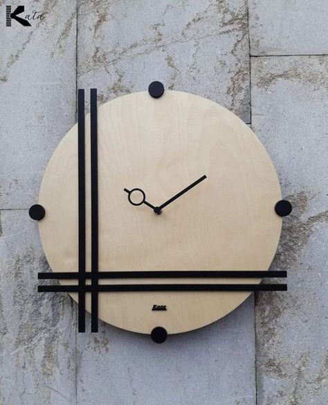 Modern Wall Clock Design, Nature Clock, Wood Clock Design, Laser Cut Lamps, Wooden Clocks, Rustic Clock, Metal Fabrication Tools, Contemporary Wall Clock, Fabrication Tools