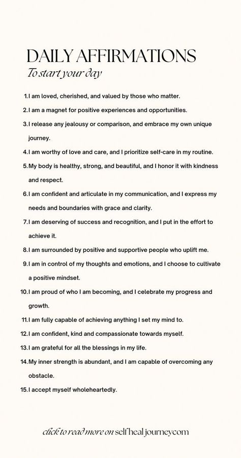 #HomeRemediesToCureCold Daily Affirmations For Journal, Affirmations To Journal, Affirmation List Ideas, 31 Days Of Affirmations, Affirmation For A Good Day, Positive Affirmation Of The Day, Set Your Intentions For The Day, How To Start The Day Positive, What Is An Affirmation