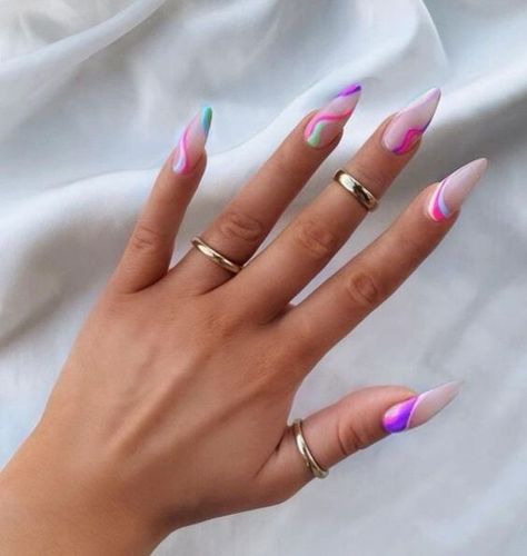 Embrace Spring 2024 with Simple, Classy Nail Designs | Cute & Pretty Trends Multicolor Nails, Classy Nail Designs, Top Nail, Minimalist Nails, Fire Nails, Classy Nails, Dream Nails, Pretty Acrylic Nails, Chic Nails