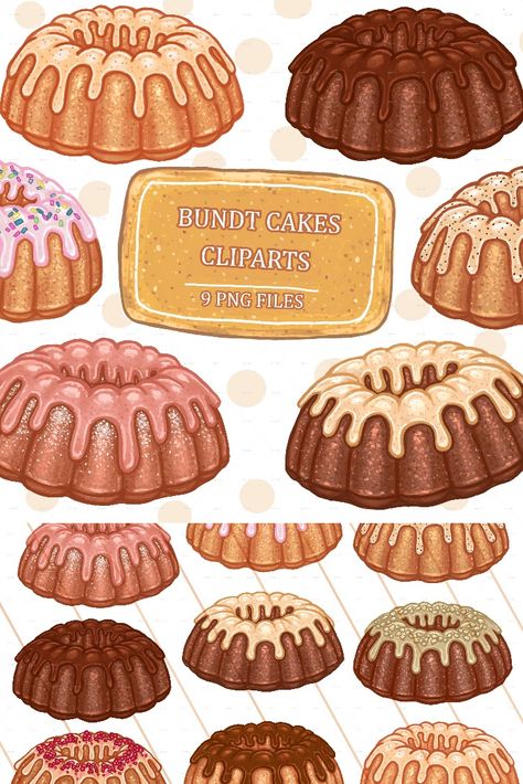 Bundt Cakes Clipart Bundt Cake Tattoo, Cakes Clipart, Cake Wallpaper, Cake Clipart, Cake Drawing, Cake Illustration, Bakery Menu, Stylish School Bags, Bundt Cakes Recipes