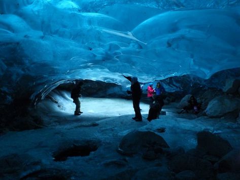 AK: Know the risks before you visit Mendenhall Glacier’s newest ice cave - Alaska Public Media Mendenhall Ice Caves, Blue Rocks, Mendenhall Glacier, Tongass National Forest, Alaska Glaciers, Ice Caves, Gorilla Trekking, Number Six, Ice Cave