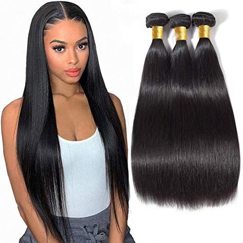 Peruvian Hair Bundles, Hair Extensions Before And After, Straight Human Hair Bundles, Hair Extensions For Short Hair, Straight Weave Hairstyles, Hollywood Hair, Black Hair Extensions, Brazilian Hair Bundles, Straight Hair Bundles