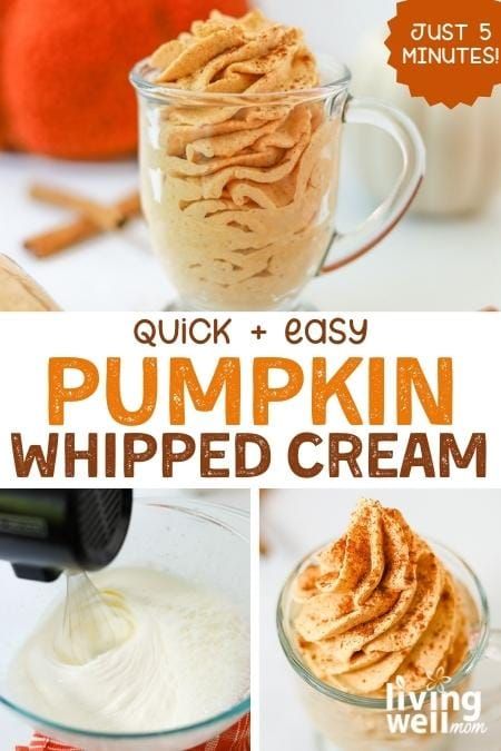 Whipped Cream Flavors, Homade Whipped Cream, Pumpkin Cool Whip, Pumpkin Whipped Cream, Wipped Cream, Church Recipes, Whipped Pumpkin, Spiced Whipped Cream, Autumn Kitchen