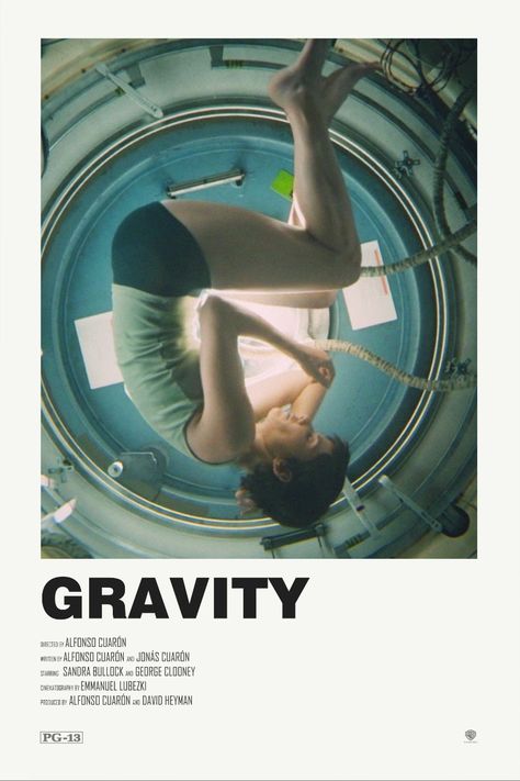 Gravity Film, Alt Posters, Iconic Movie Posters, Movie Card, Film Posters Minimalist, Septième Art, Film Poster Design, Polaroid Poster, Movie Poster Wall