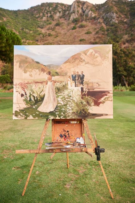 Dream Marriage, West Coast Wedding, Bianca Balti, Wedding Painting, Wedding Pic, Wedding Activities, Live Painting, Future Wedding Plans, Wedding Entertainment