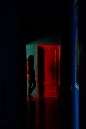 The Red Door | www.stefanocorso.com | Stefano Corso | Flickr Shadow Portraits, Photography Dark, Red Door, Cinematic Photography, Dark Photography, Dark Room, Abandoned Buildings, 영감을 주는 캐릭터, 인물 사진