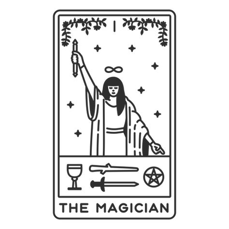 Tarot Card The Magician, Magician Tarot, Free Tarot Cards, The Magician Tarot, Tarot Card Tattoo, Tarot Tattoo, Learning Tarot Cards, Moon Cut, Tarot Cards Art