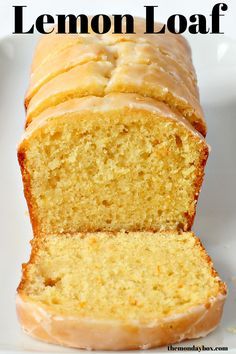 Apple And Lemon Cake, Tea Cake Loaves, Lemon Tea Bread, Cake Loaves Recipes, Lemon Loaf From Box Cake, Apple Cheesecake Tacos, Buttermilk Cakes, Moist Lemon Loaf, Cake Loaves