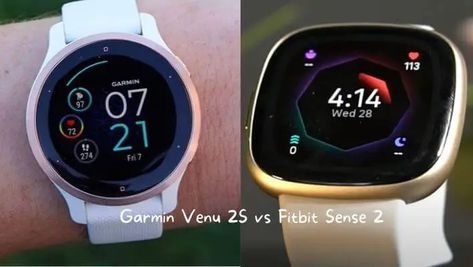 Garmin Venu 2S vs Fitbit Sense 2 Garmin Vivomove Trend, Garmin Venu 2s, Garmin Venu 2 Plus, Garmin Watch Woman Venu Sq, Garmin Running Watch, Fitbit Sense 2, Workout Games, Wellness Journey, Wearable Technology