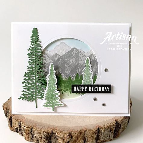 Camping Cards, Outdoor Birthday, Homemade Birthday Cards, I Am Pretty, Nature Card, Masculine Birthday Cards, Camping Birthday, Birthday Cards For Men, Tree Cards