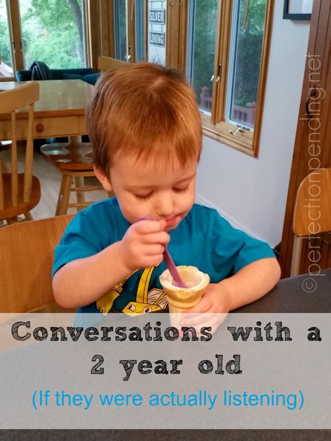 Conversations with a Two Year Old via @PerfectPending Two Year Olds, Year Old