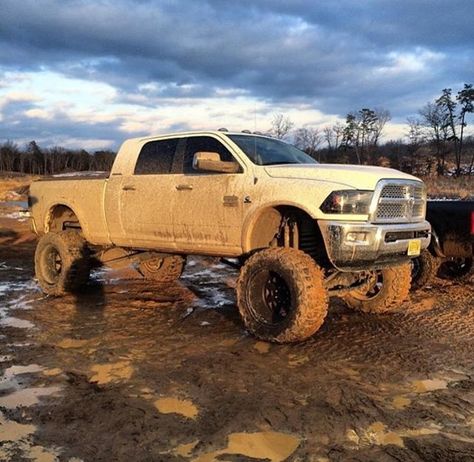 Awesome truck with a nice mud paint job lol Muddy Trucks, Ram Hanuman, Country Trucks, Dodge Diesel, Cummins Trucks, Trucks Lifted Diesel, Future Trucks, Mud Trucks, Lifted Truck