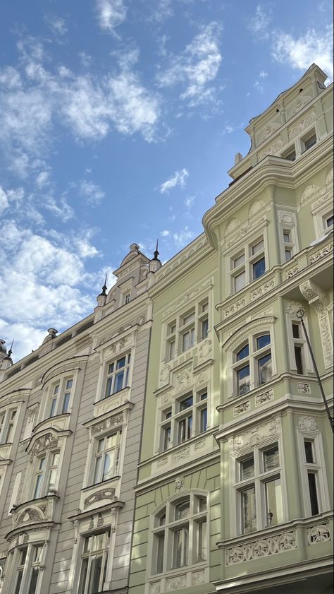 Prague, summer, vacation, love, buildings, old, history, green, blue Prague Buildings, Architecture Old, Old Buildings, Prague, Old Houses, Dream House, Architecture, Building, Pins